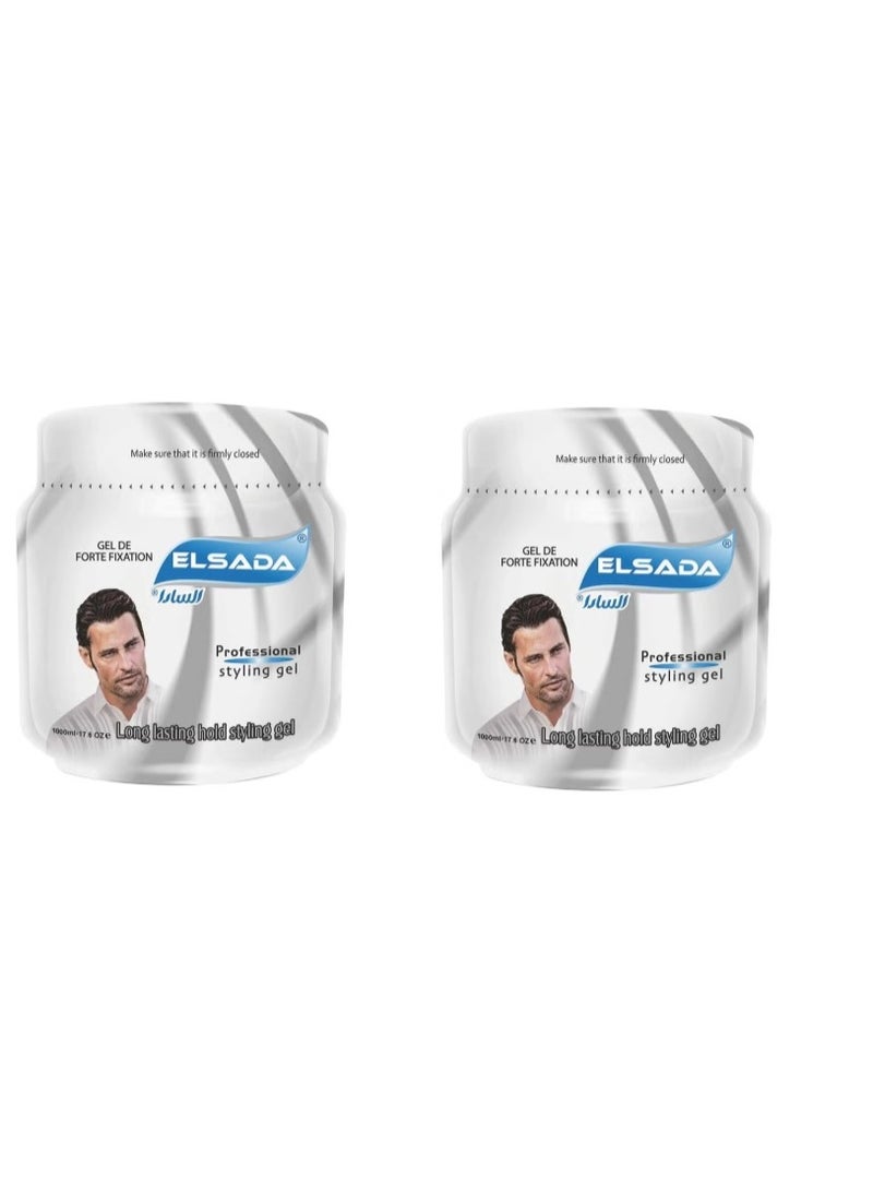 السادا جل الشعر من إلسادا 1000 مل رمادي ( قطعتين ) - Image 1